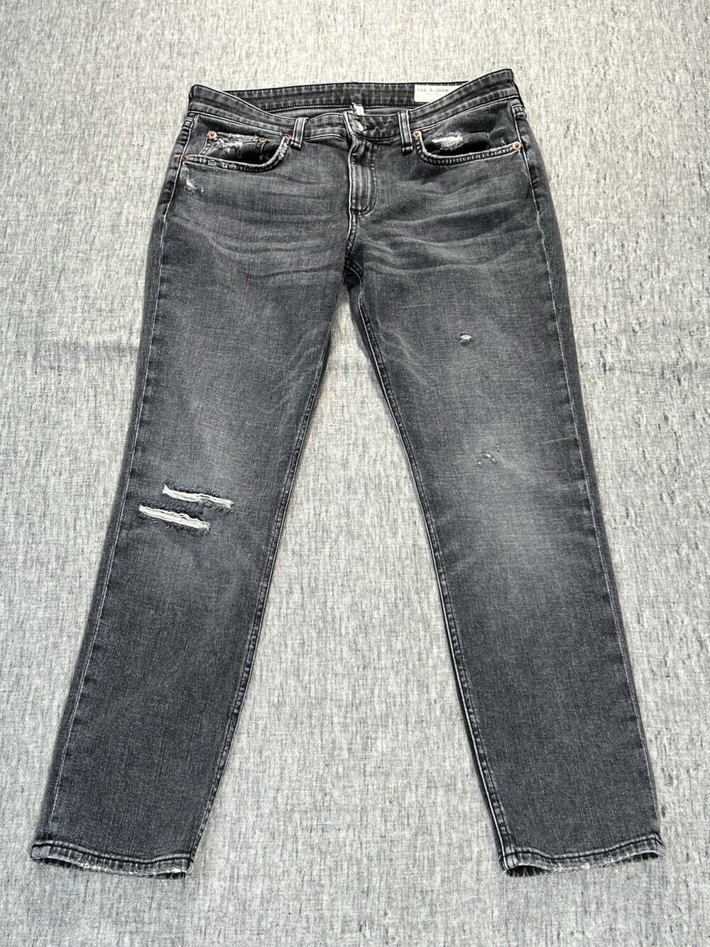 Rag Bone Dre Low Rise Slim Boyfriend Jeans Womens 27x26.5 Stretch Distressed